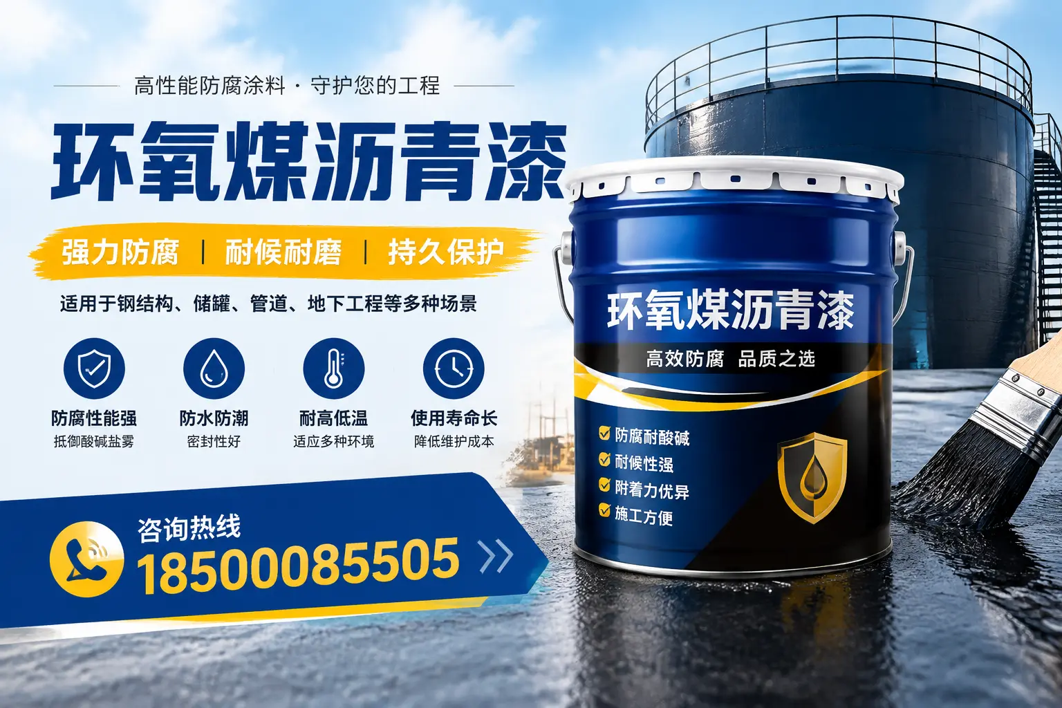 环氧煤沥青漆在工业中的应用，潍坊企业的选择